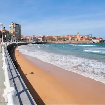 Corazon De Gijon, A 1 Min De Playa, Bares Y Puerto Apartamento
