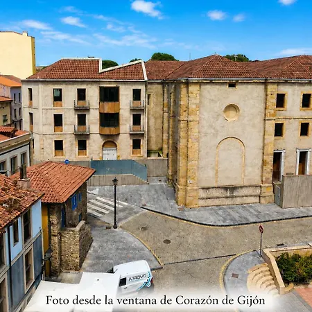 Corazon De Gijon, A 1 Min De Playa, Bares Y Puerto