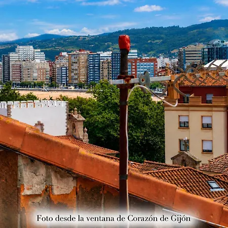 아파트 Corazon De Gijon, A 1 Min De Playa, Bares Y Puerto *